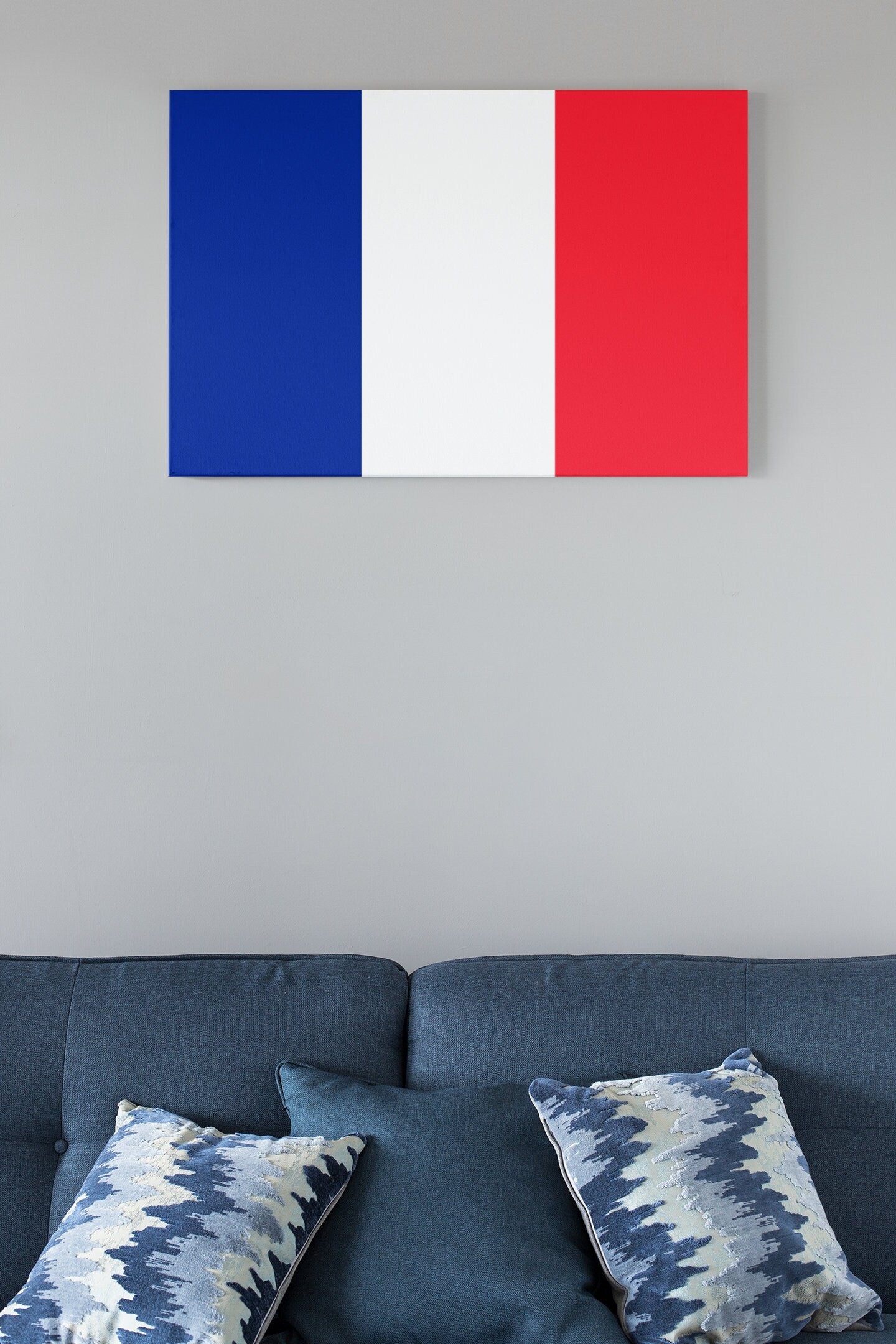 Flag Of France High Gloss Acrylic Glass Wall Art Ready To Hang