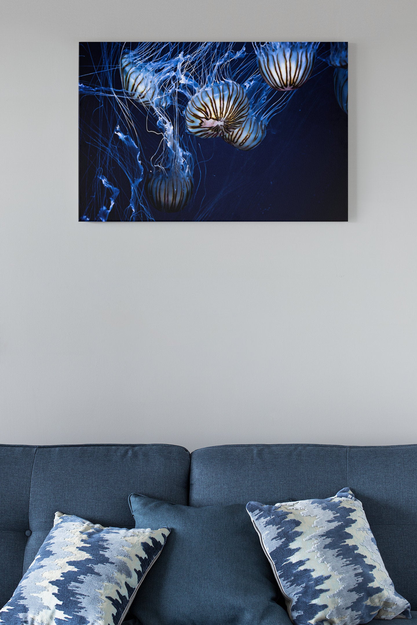 Jellyfish Aesthetic Background High Gloss Acrylic Glass Wall Art Ready To Hang