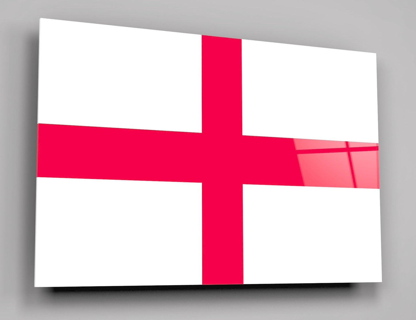 Flag Of England High Gloss Acrylic Glass Wall Art Ready To Hang