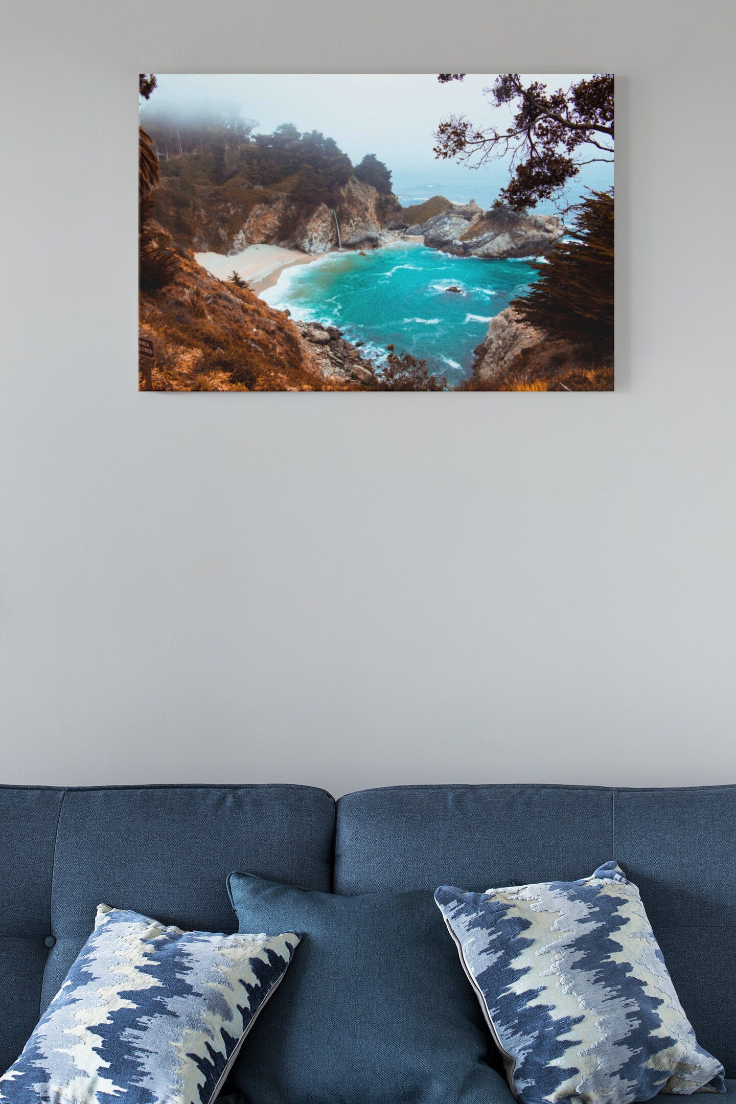 Julia Pfeiffer Burns State Park, Big Sur, United States, USA, High Gloss Acrylic Glass Wall Art Ready To Hang