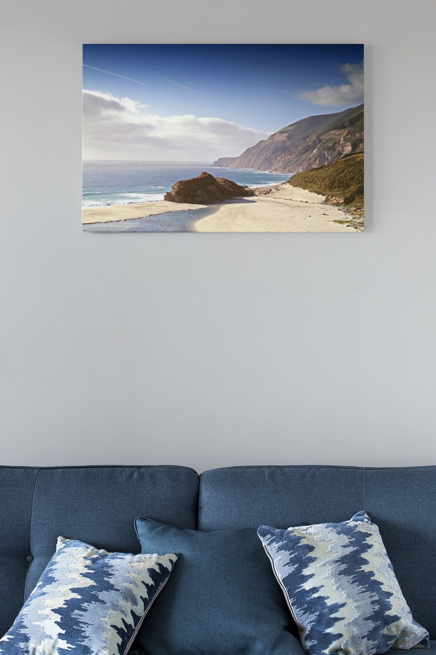 California Coastline High Gloss Acrylic Glass Wall Art Ready To Hang