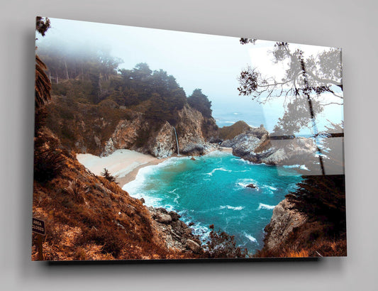 Julia Pfeiffer Burns State Park, Big Sur, United States, USA, High Gloss Acrylic Glass Wall Art Ready To Hang