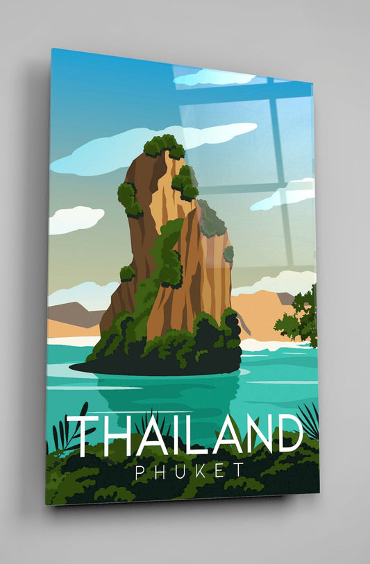 Phuket Thailand travel Print High Gloss Acrylic Glass Wall Art Ready To Hang