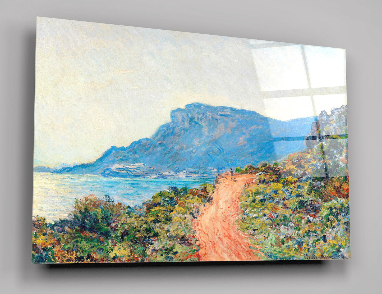 The Corniche Landscape Painting By Claude Monet High Gloss Acrylic Glass Wall Art Ready To Hang