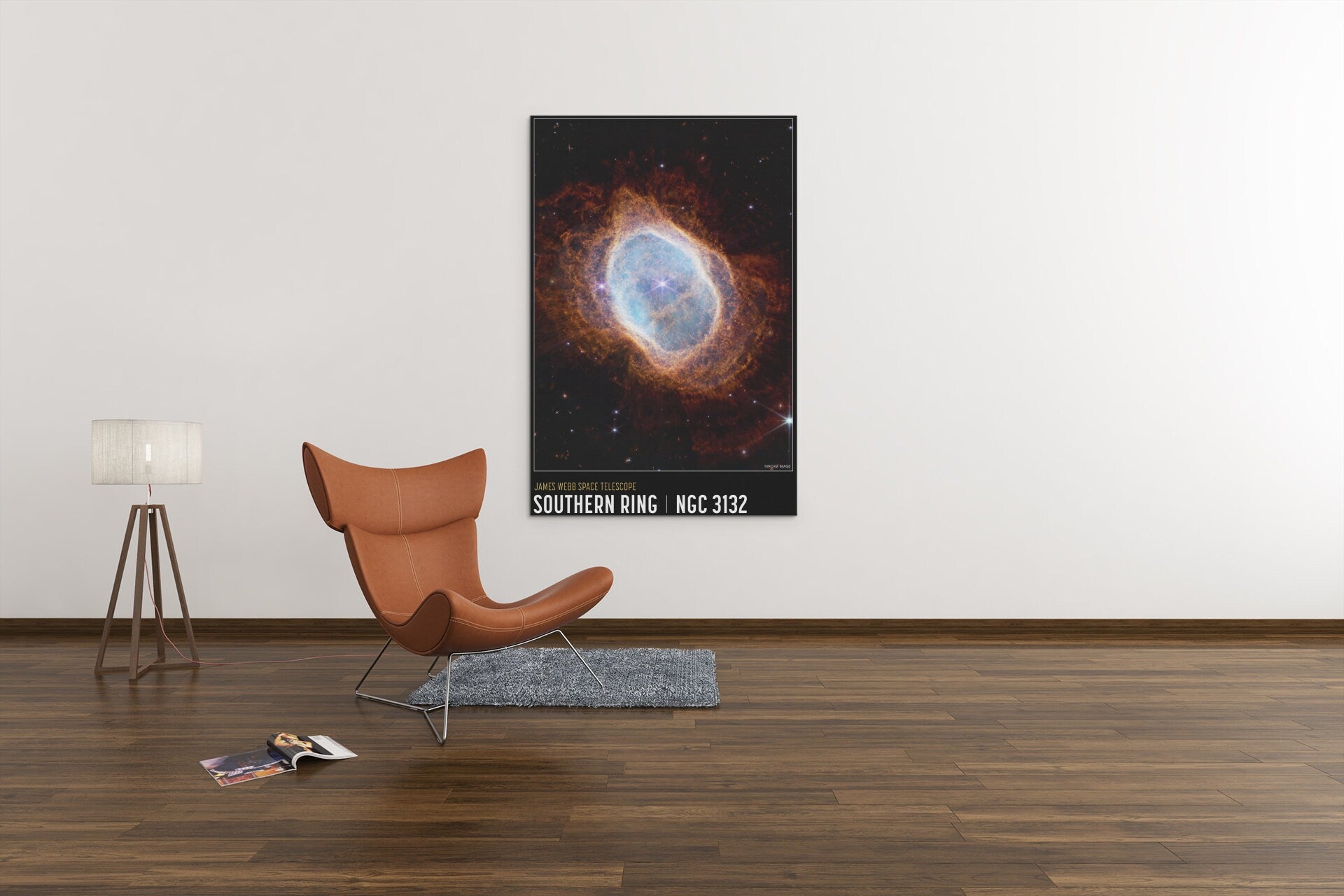 Southern Ring Nebula Poster from NASA’s James Webb Space Telescope High Gloss Acrylic Glass Wall Art Ready To Hang