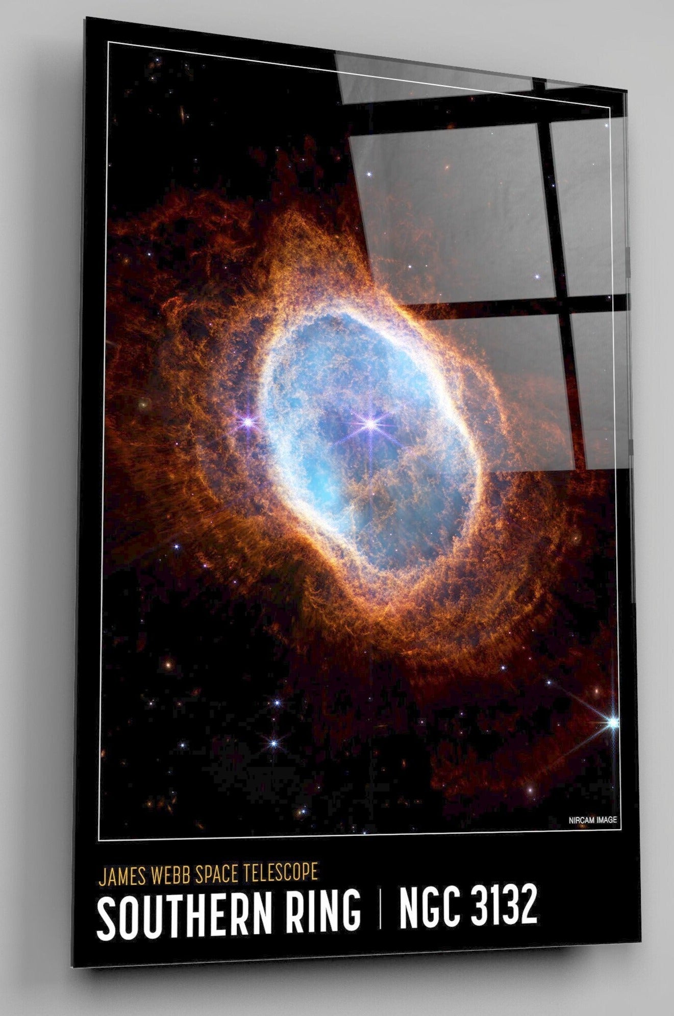 Southern Ring Nebula Poster from NASA’s James Webb Space Telescope High Gloss Acrylic Glass Wall Art Ready To Hang