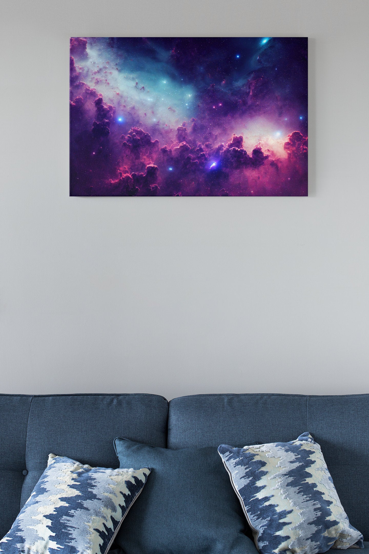 Galaxy With Stars And Space Dust In The Universe High Gloss Acrylic Glass Wall Art Ready To Hang