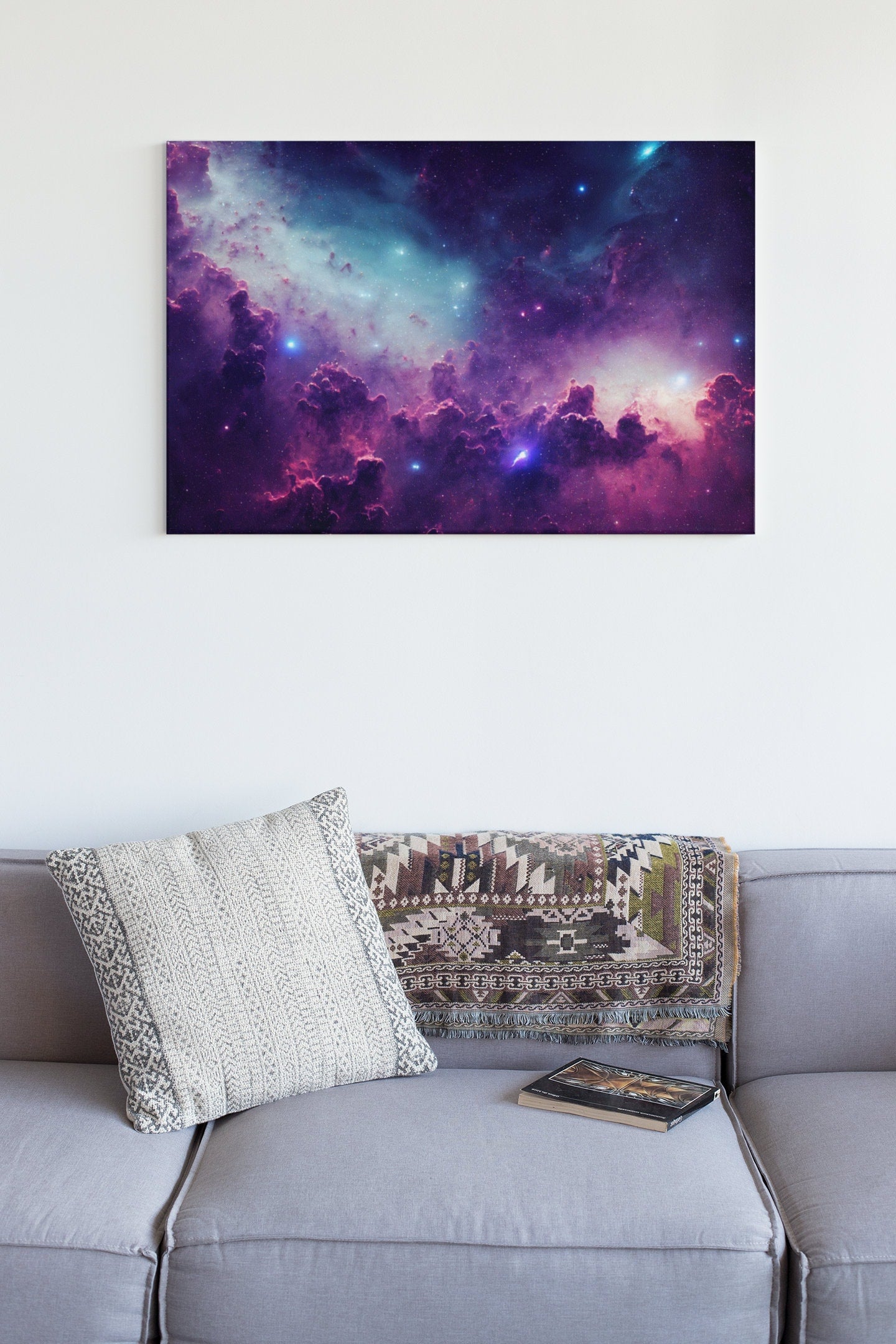 Galaxy With Stars And Space Dust In The Universe High Gloss Acrylic Glass Wall Art Ready To Hang