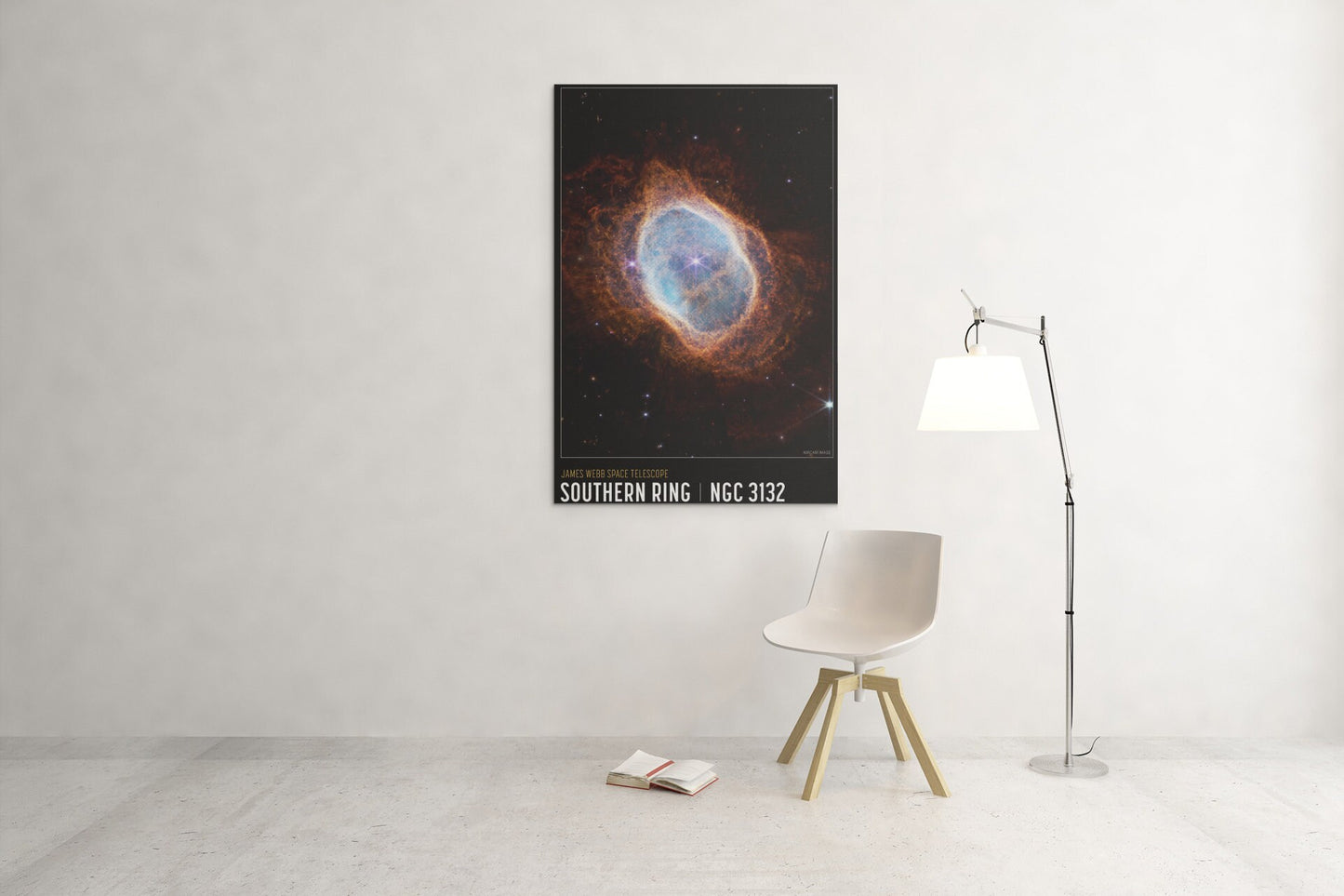 Southern Ring Nebula Poster from NASA’s James Webb Space Telescope High Gloss Acrylic Glass Wall Art Ready To Hang