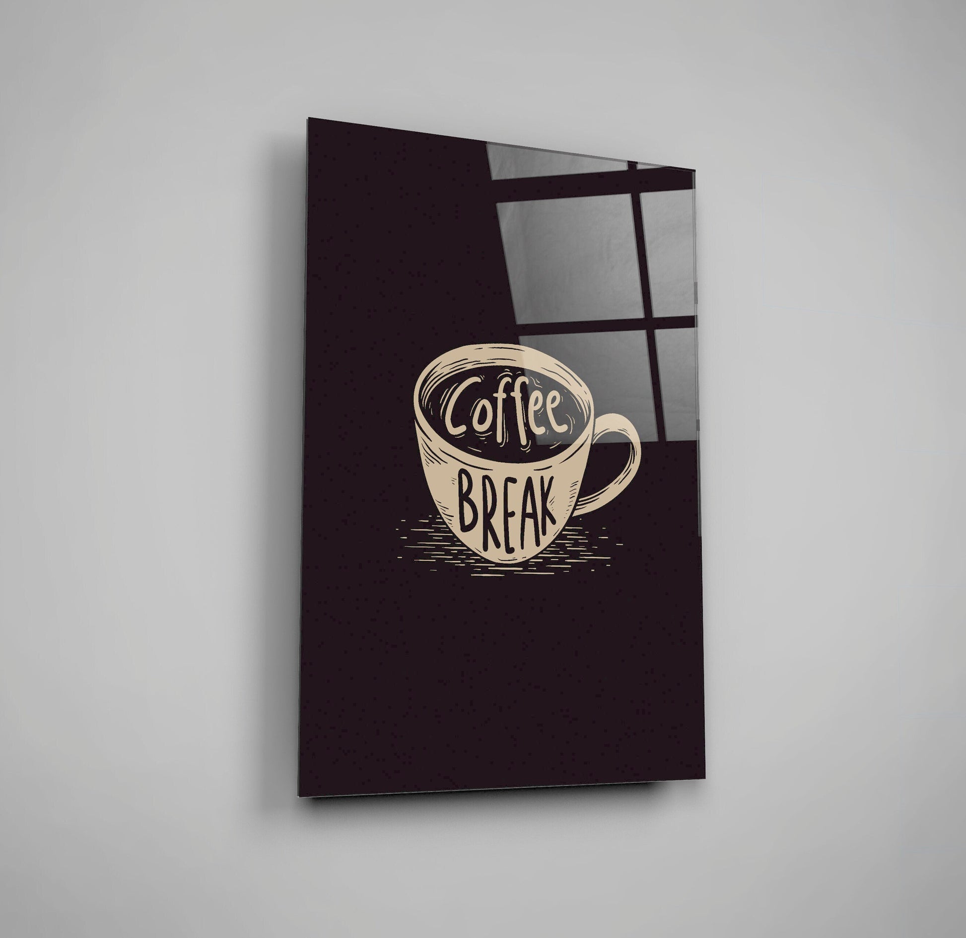 Coffee Break High Gloss Acrylic Glass Wall Art Ready To Hang